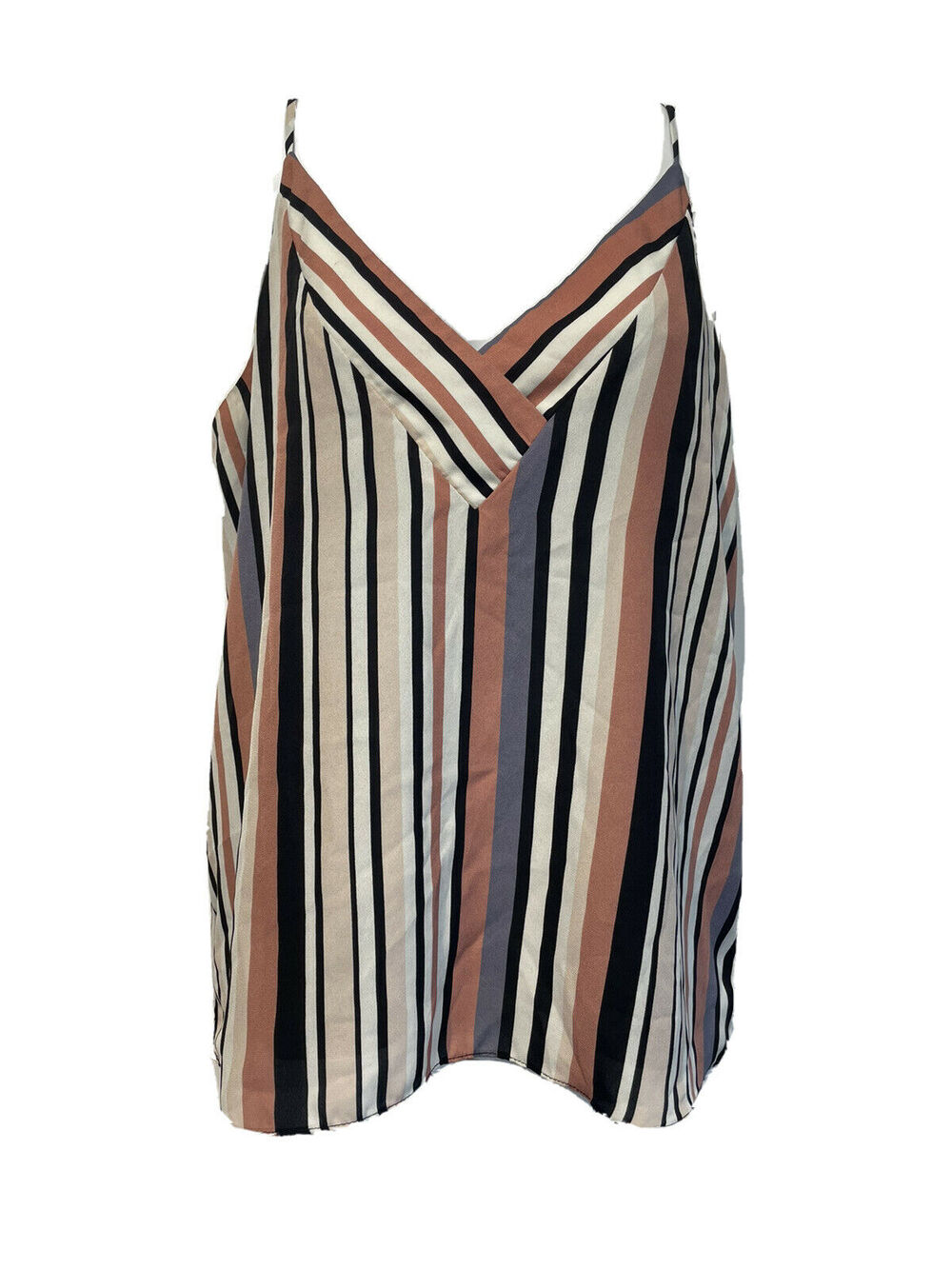 socialite stripe v-neck cami tank Top Women’s Size S